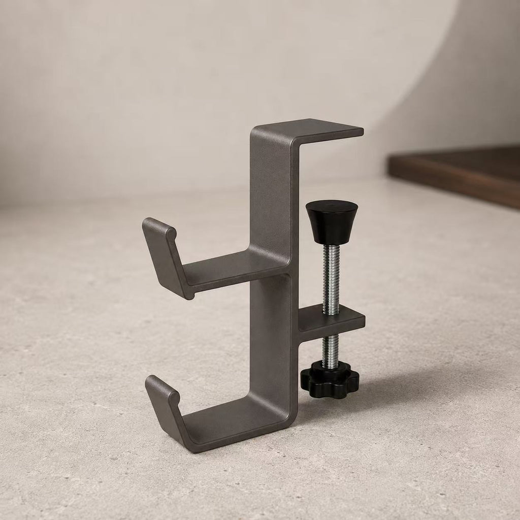 Dual-hook metal desk clamp product detail