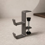 Dual-hook metal desk clamp product detail