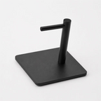 Black magnetic paper towel holder support piece with square base